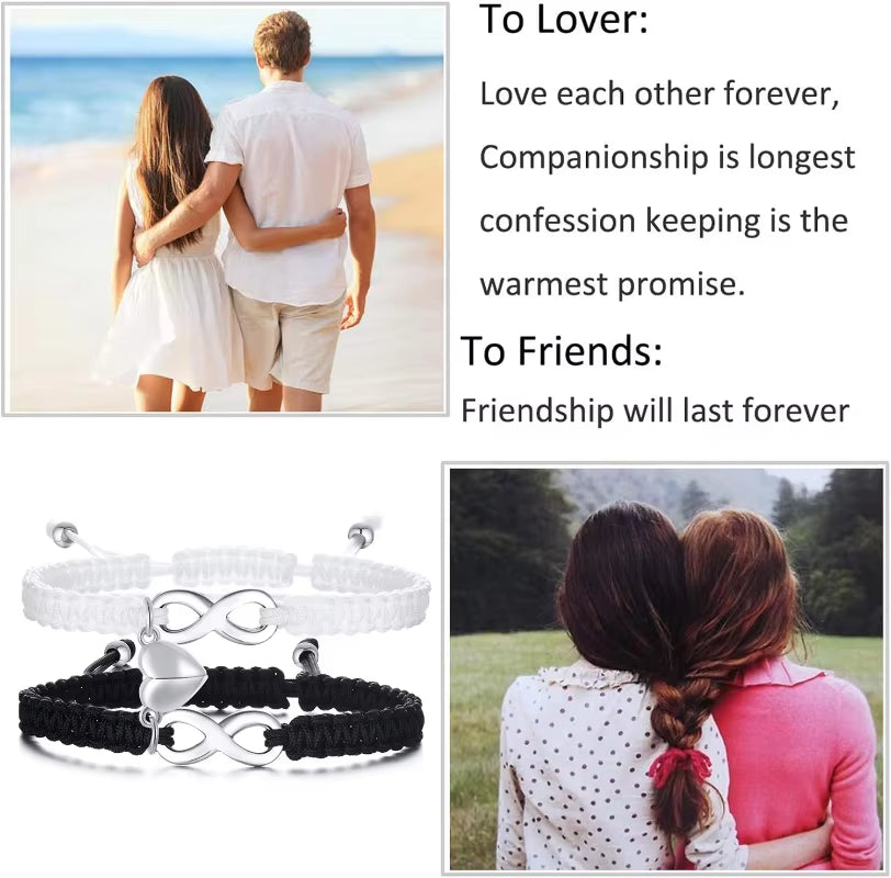 "Partner-Armband  Edelstahl geflochten Detaill"