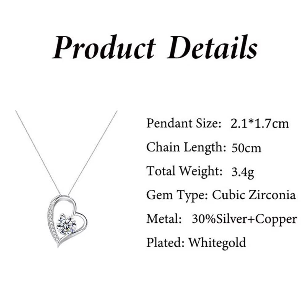 Herz-Anhänger Halskette 14K Gold Detail"